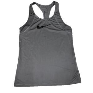 Nike Dri-FIT Racer Back Women's Tank Top, Grey/Black, Size L